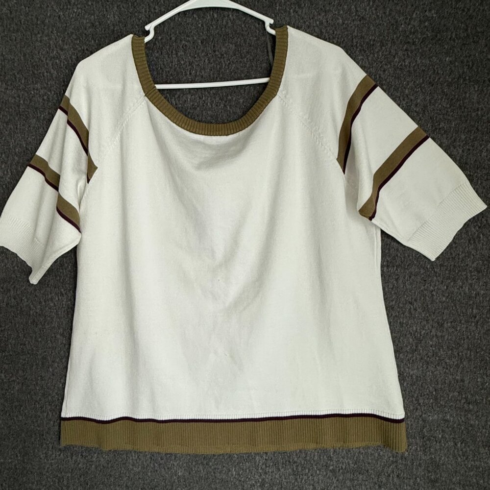 Ashley Stewart New Women White Sweater Sz 18/20 - Picture 2 of 7